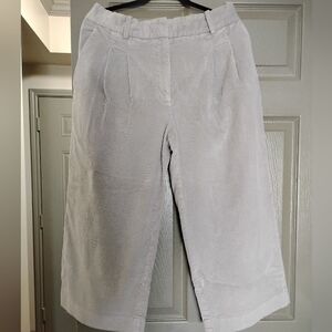 COS Women Wide Leg Cropped Gray Pants